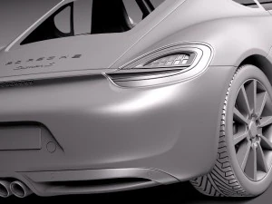 Porsche Cayman 2014 3D Model