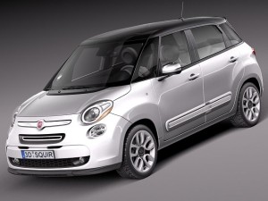 Fiat 500L USA Version 2013 Modelo 3D