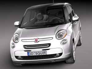 Fiat 500L USA Version 2013 Model 3D