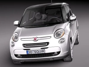 Fiat 500L USA Version 2013 3D Model