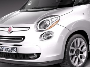 Fiat 500L USA Version 2013 Model 3D