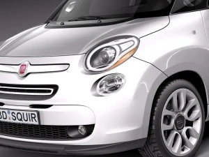 Fiat 500L USA Version 2013 3D Model