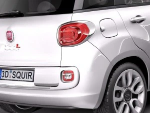 Fiat 500L USA Version 2013 3D Model