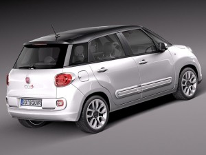 Fiat 500L USA Version 2013 Model 3D