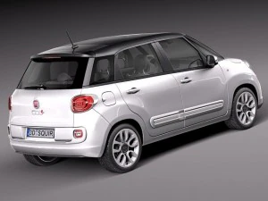 Fiat 500L USA Version 2013 3D Model