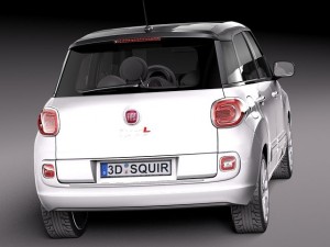 Fiat 500L USA Version 2013 Model 3D
