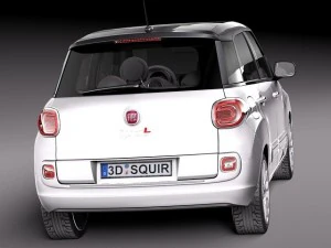Fiat 500L USA Version 2013 3D Model