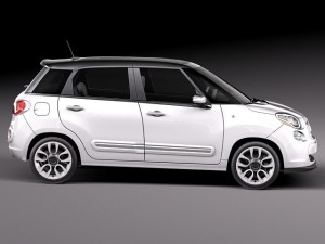 Fiat 500L USA Version 2013 Model 3D