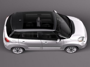 Fiat 500L USA Version 2013 Model 3D