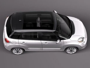 Fiat 500L USA Version 2013 3D Model