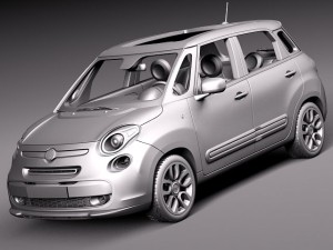 Fiat 500L USA Version 2013 Model 3D