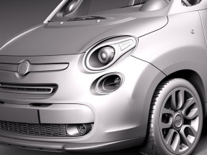 Fiat 500L USA Version 2013 Model 3D