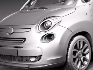 Fiat 500L USA Version 2013 3D Model