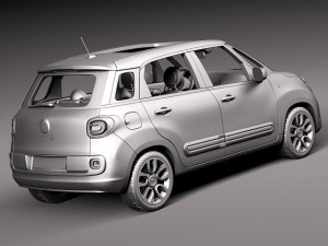 Fiat 500L USA Version 2013 Model 3D