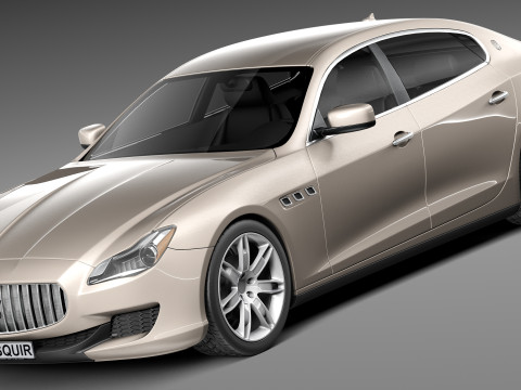 Maserati Quattroporte 2013 3D 모델