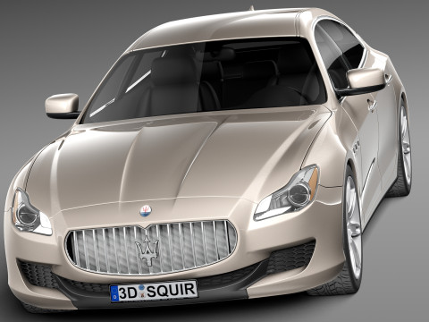 Maserati Quattroporte 2013 3D 모델