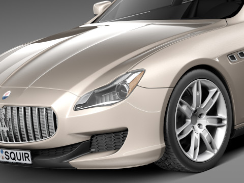 Maserati Quattroporte 2013 3D 모델