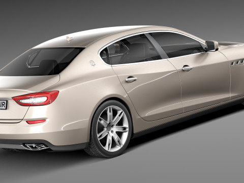 Maserati Quattroporte 2013 3D 모델