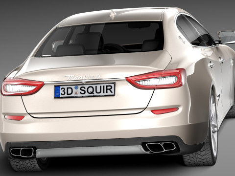 Maserati Quattroporte 2013 3D 모델