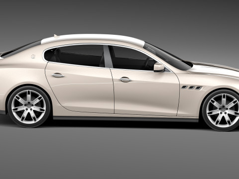 Maserati Quattroporte 2013 3D 모델