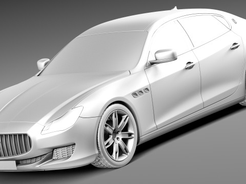 Maserati Quattroporte 2013 3D 모델