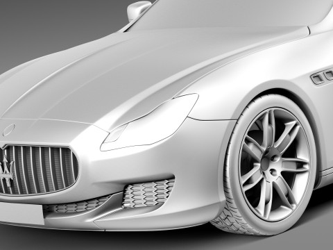 Maserati Quattroporte 2013 3D 모델