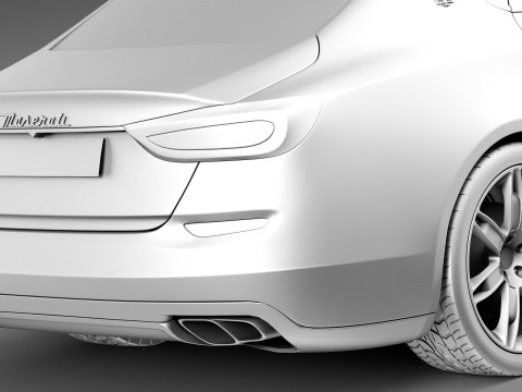 Maserati Quattroporte 2013 3D 모델