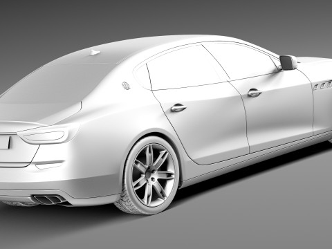 Maserati Quattroporte 2013 3D 모델