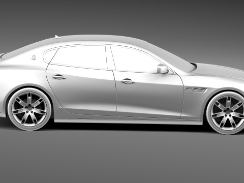 Maserati Quattroporte 2013 3D 모델