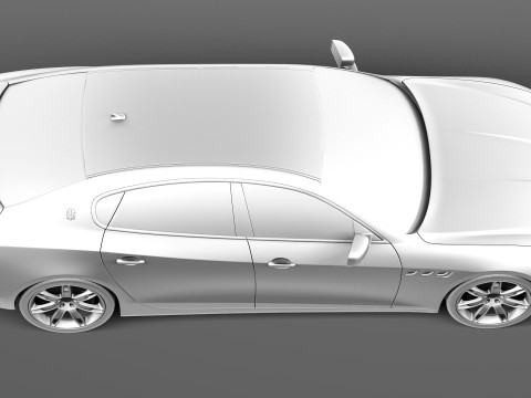 Maserati Quattroporte 2013 3D 모델
