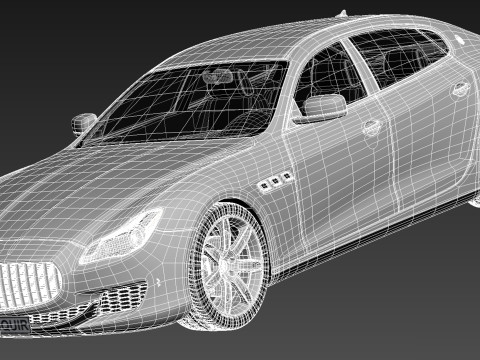 Maserati Quattroporte 2013 3D 모델