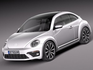 Volkswagen Beetle R-line 2014 Modelo 3D