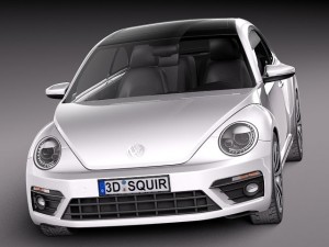 Volkswagen Beetle R-line 2014 Modello 3D