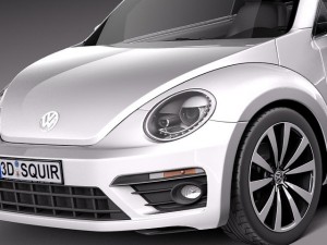 Volkswagen Beetle R-line 2014 Modello 3D
