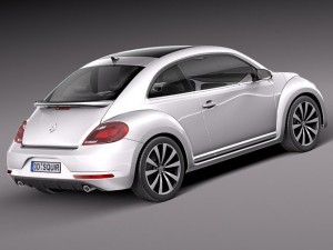 Volkswagen Beetle R-line 2014 Modello 3D