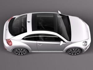 Volkswagen Beetle R-line 2014 Modello 3D