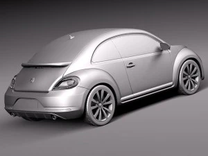 Volkswagen Beetle R-line 2014 3D Model