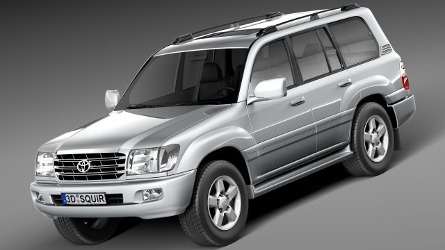 Toyota Land Cruiser J100 1997-2007 Modelo 3D .c4d .max .obj .3ds .fbx .stl .blend 