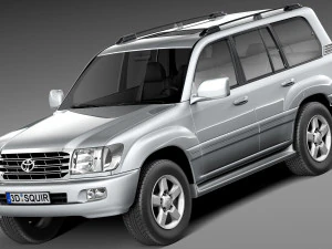 Toyota Land Cruiser J100 1997-2007 3D Model