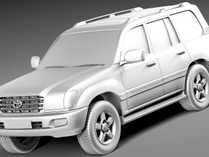 Toyota Land Cruiser J100 1997-2007 Modelo 3D