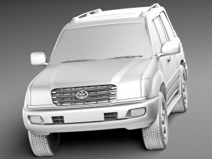 Toyota Land Cruiser J100 1997-2007 Modelo 3D