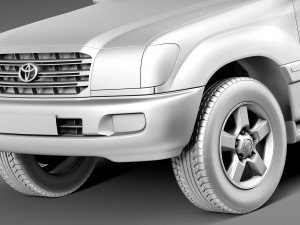 Toyota Land Cruiser J100 1997-2007 Modelo 3D