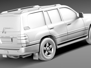 Toyota Land Cruiser J100 1997-2007 Modelo 3D