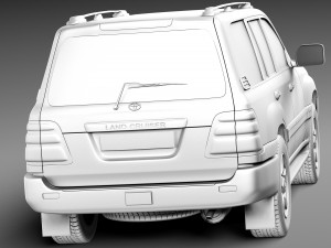 Toyota Land Cruiser J100 1997-2007 Modelo 3D