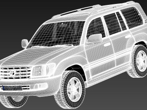 Toyota Land Cruiser J100 1997-2007 Modelo 3D