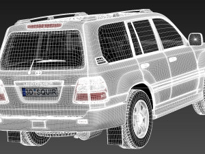 Toyota Land Cruiser J100 1997-2007 Modelo 3D