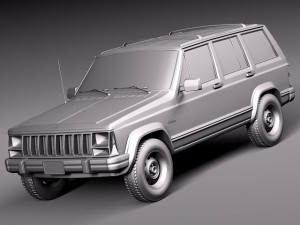 Jeep Cherokee 1984-1996 3D Модель