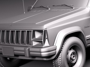 Jeep Cherokee 1984-1996 3D Модель