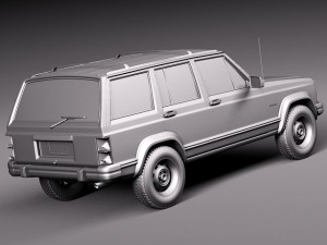 Jeep Cherokee 1984-1996 3D Модель