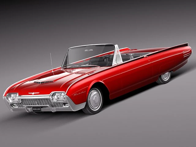 Thunderbird 1961 Modello 3D .c4d .max .obj .3ds .fbx .stl .blend 
